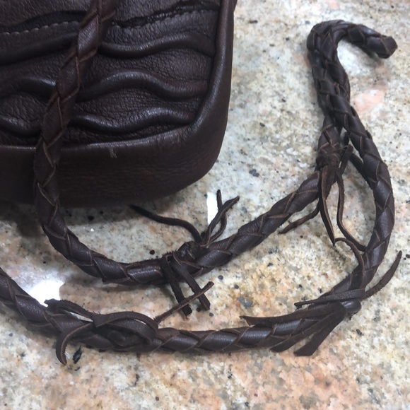 Beautiful brown BoHo Crossbody with detailed beading and braiding. - Picture 3 of 8